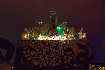 The real candlelit Sacred Lounge music space